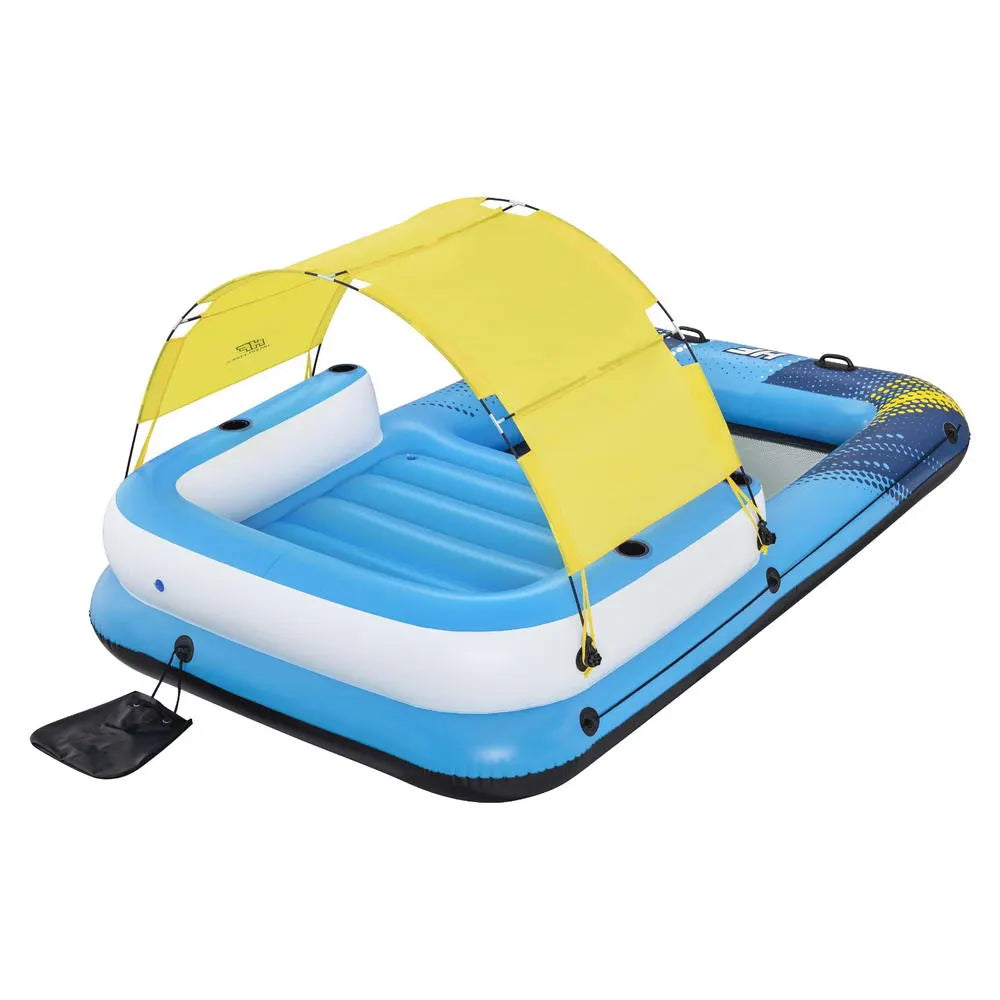 Bestway Inflatable Floating Island Float Lounger Sunshade Pool Bed 3.05Mx1.86M - Image 3