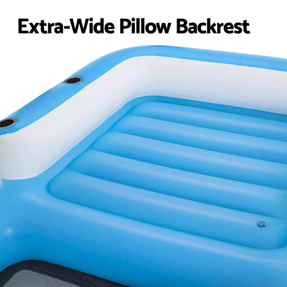 Bestway Inflatable Floating Island Float Lounger Sunshade Pool Bed 3.05Mx1.86M - Image 6