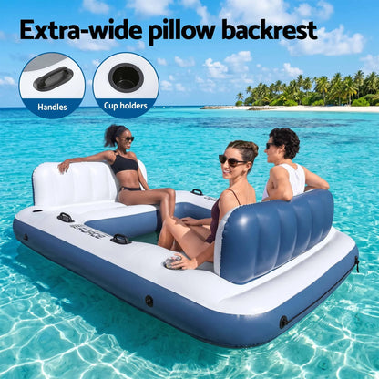 Bestway Inflatable Floating Island Float Lounger Pool Bed 4.16Mx2.68M - Image 5