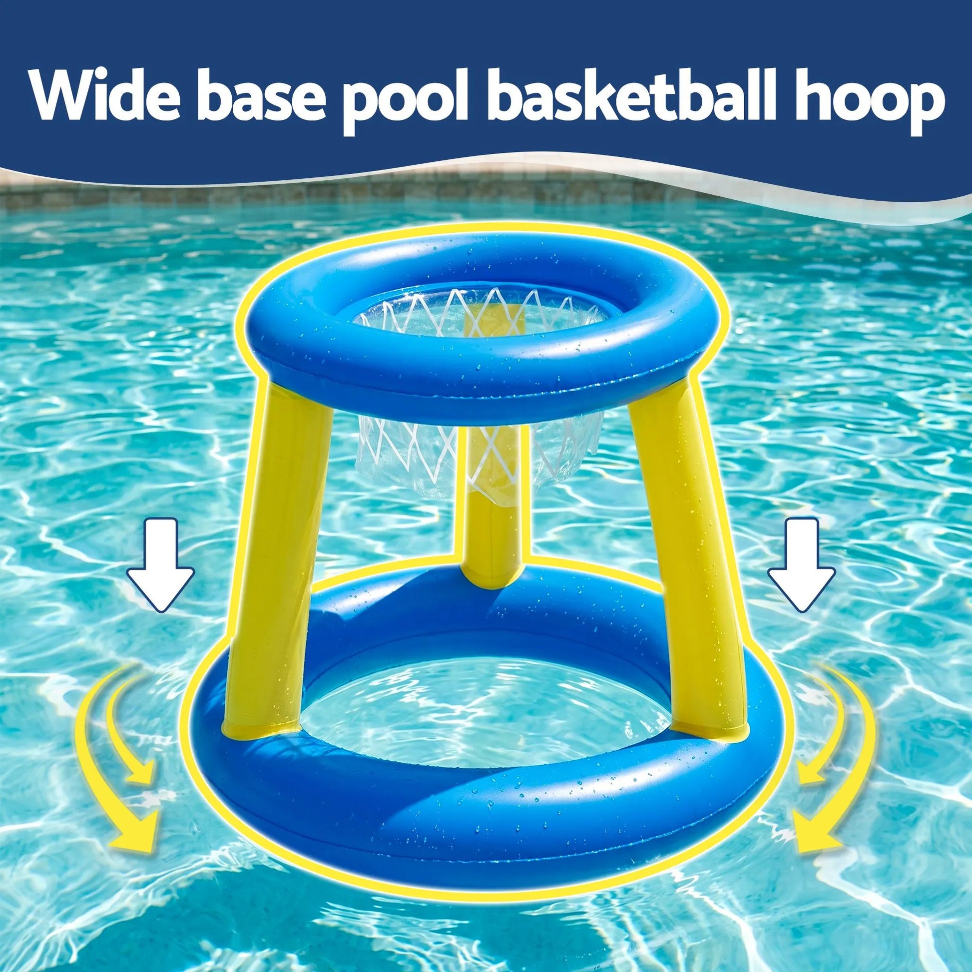 Bestway Inflatable Pool Float Basketball Hoop Set with Ball Blue - Image 4