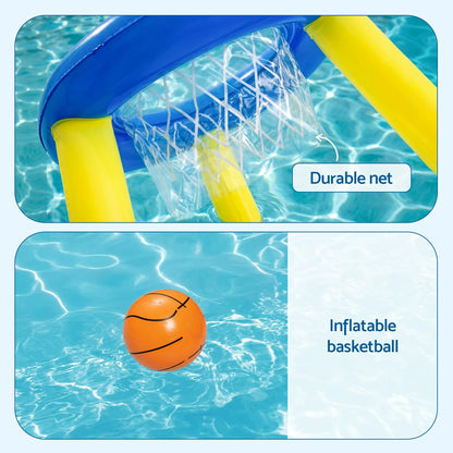 Bestway Inflatable Pool Float Basketball Hoop Set with Ball Blue - Image 5