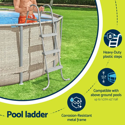 Bestway Above Ground Pool Ladder with Removable Steps - Image 6