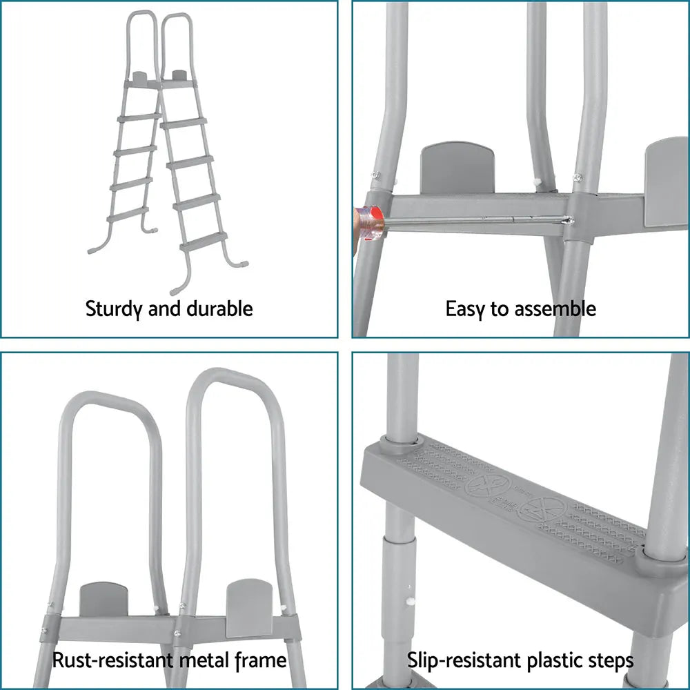 Bestway Above Ground Pool Ladder with Removable Steps - Image 6