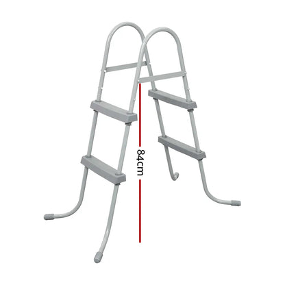 Bestway Pool Ladder 84cm 2 Step Above Ground Swimming Pools Removable Steps Stairs - Image 2