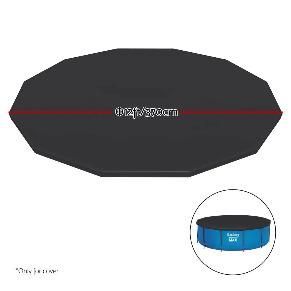 Bestway Pool Cover Fits 3.66m/12ft Round Swimming Pool PVC Blanket 3.7m - Image 2