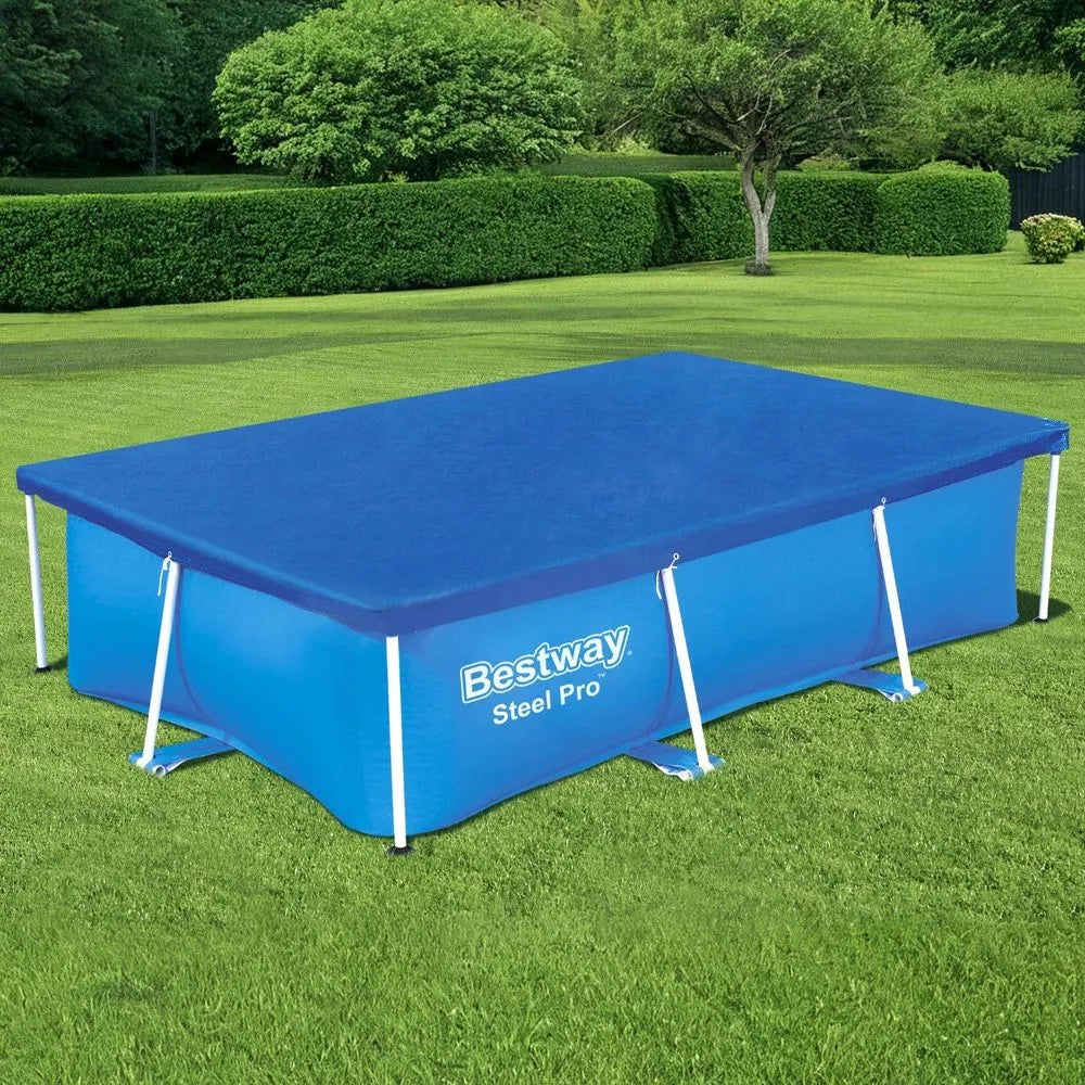 Bestway Pool Cover 264x174cm Rectangle Swimming Pool PE Shelter Fits 259x170cm Pools - Image 7