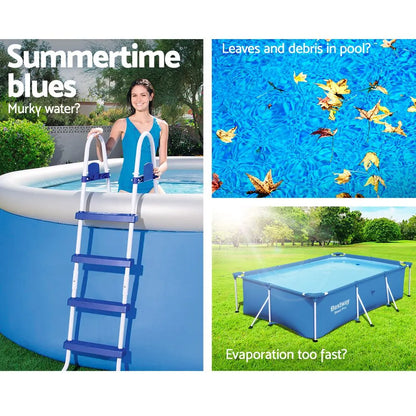 Bestway 58017 Pool Cover Fits 4x2.11m Above Ground Swimming Pool PE Blanket - Image 4