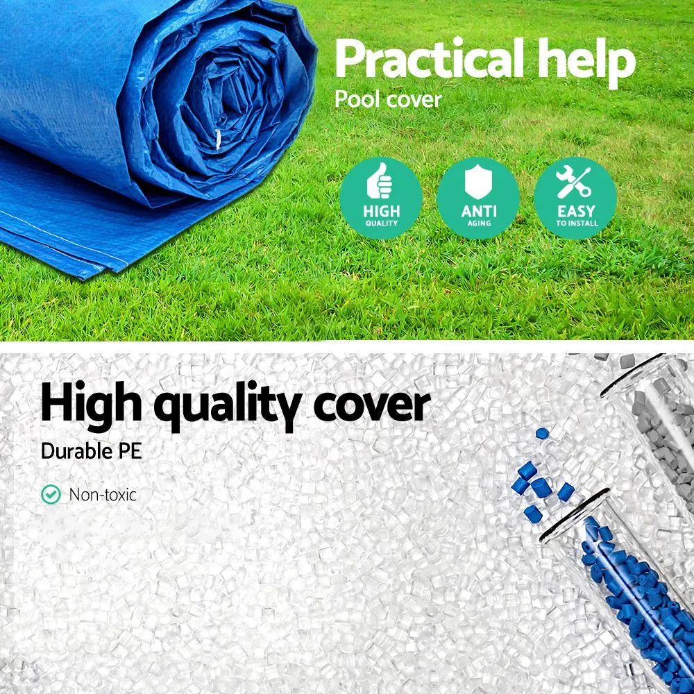 Bestway 58017 Pool Cover Fits 4x2.11m Above Ground Swimming Pool PE Blanket - Image 5