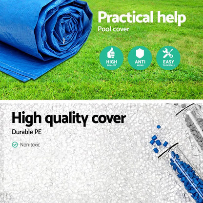 Bestway 58017 Pool Cover Fits 4x2.11m Above Ground Swimming Pool PE Blanket - Image 5