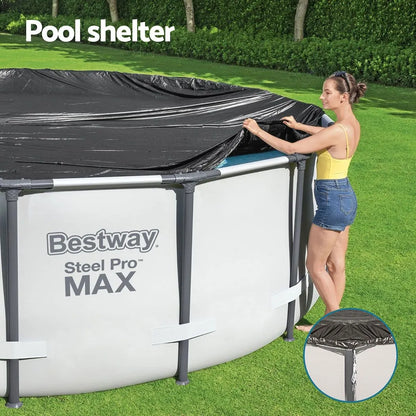 Bestway Pool Cover Fits 3.05m Round Above Ground Swimming Pool PVC Blanket - Image 4