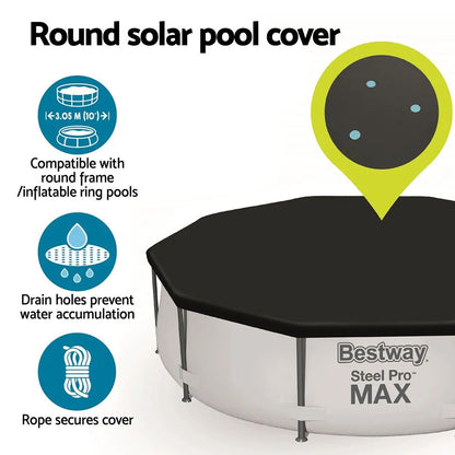 Bestway Pool Cover Fits 3.05m Round Above Ground Swimming Pool PVC Blanket - Image 5