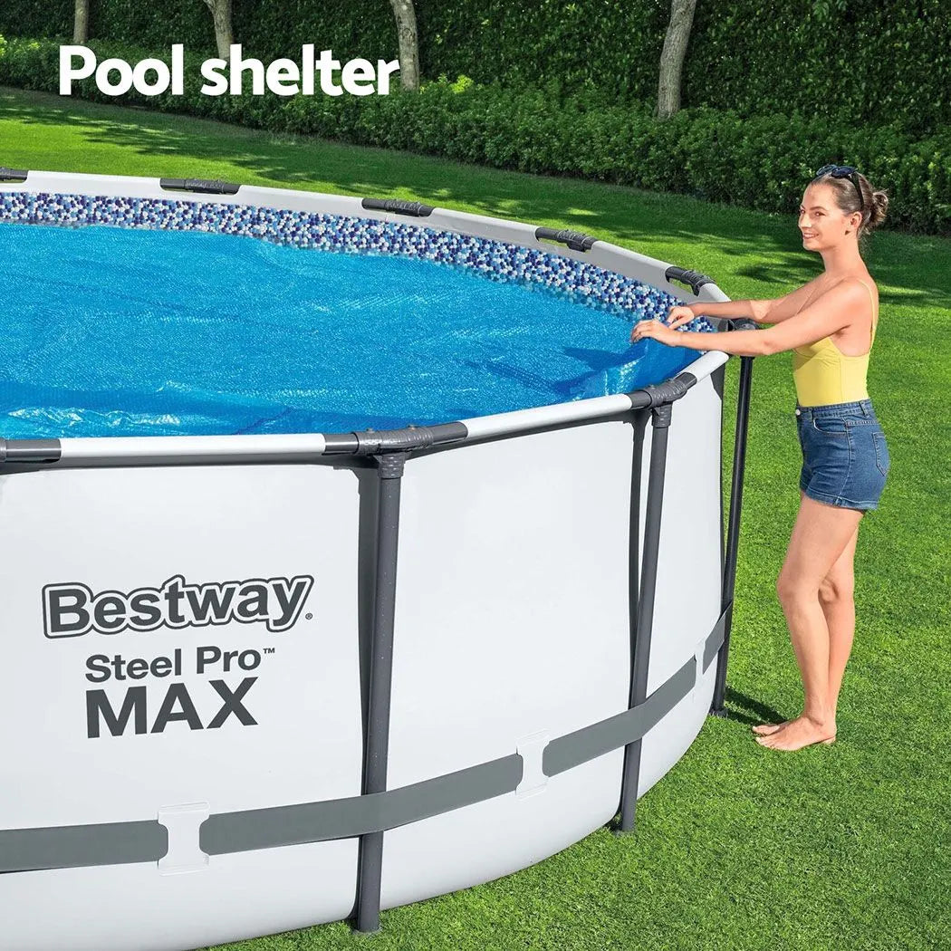 Bestway Pool Cover Solar Fits 4.17m Round Above Ground Swimming Pool Blanket - Image 4