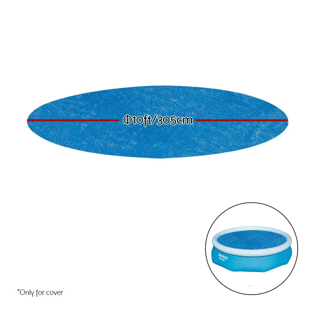 Bestway Pool Cover Fits 3.05m/10ft Round Swimming Pool PE Blanket 2.89m - Image 2