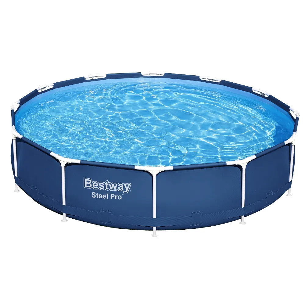 Bestway Swimming Pool 366x76cm Steel Frame Round Above Ground Pools w/ Filter Pump 6473L - Image 3