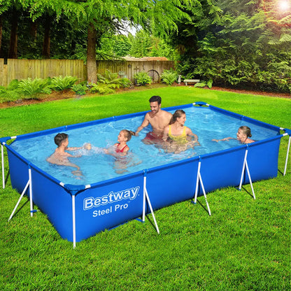 Bestway Swimming Pool 400x211x81cm Steel Frame Above Ground Pools 5700L - Image 8