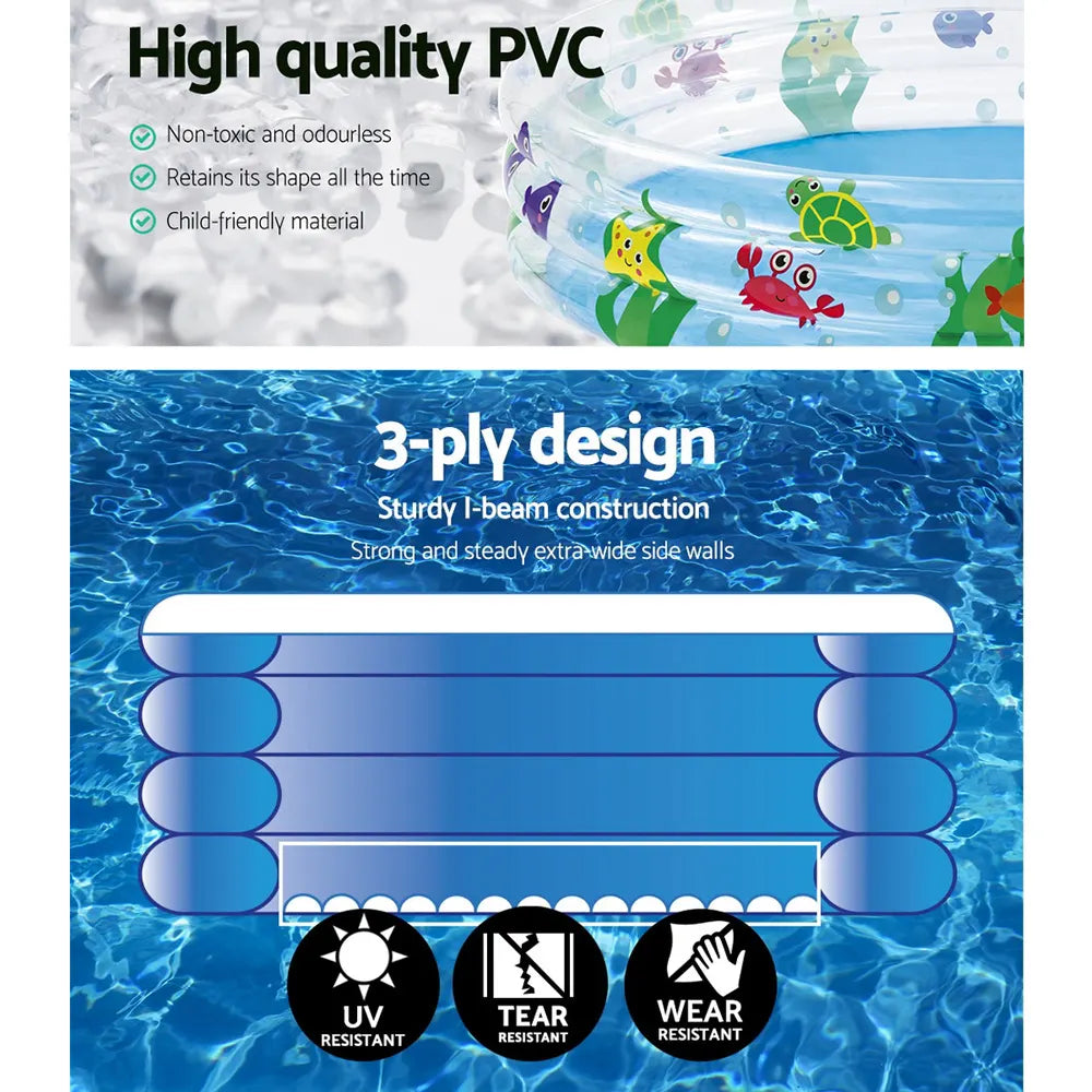 Bestway Swimming Pool Above Ground Play Kids Pools Inflatable Round Family Pool - Image 5