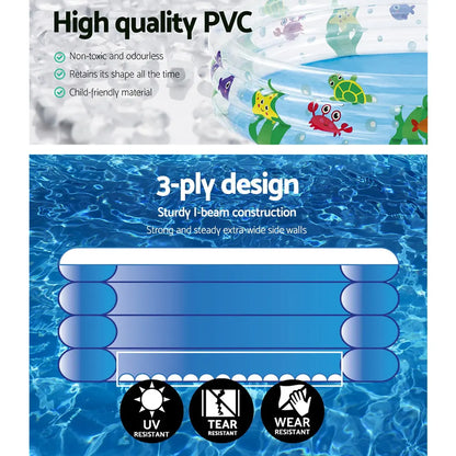 Bestway Swimming Pool Above Ground Play Kids Pools Inflatable Round Family Pool - Image 5