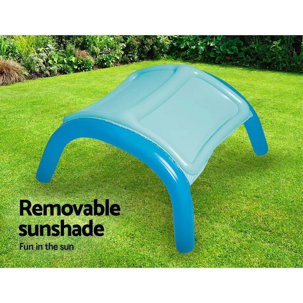 Bestway Kids Pool 140x140x114cm Inflatable Swimming w/ Canopy Play Pools 265L - Image 6