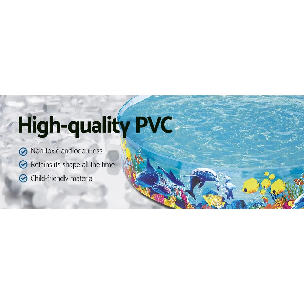Bestway Kids Pool 244x46cm Round Above Ground Rigid Swimming Pools Undersea 2074L - Image 4