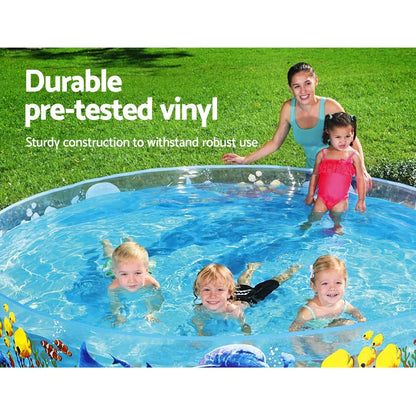 Bestway Kids Pool 244x46cm Round Above Ground Rigid Swimming Pools Undersea 2074L - Image 5