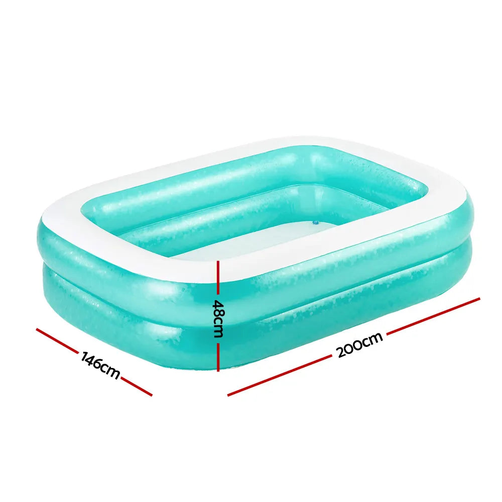 Bestway Kids Pool 200x146x48cm Inflatable Above Ground Swimming Pools 450L - Image 2