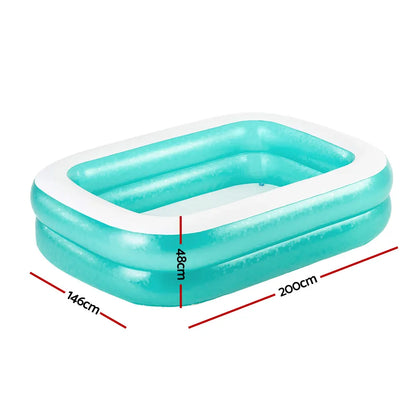 Bestway Kids Pool 200x146x48cm Inflatable Above Ground Swimming Pools 450L - Image 2