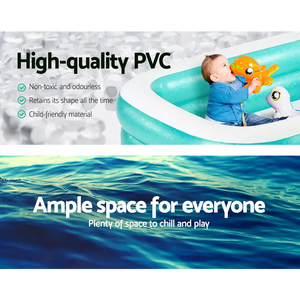 Bestway Kids Pool 200x146x48cm Inflatable Above Ground Swimming Pools 450L - Image 5