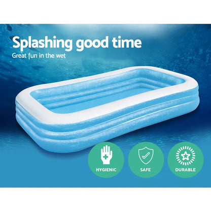 Bestway Kids Pool 305x183x56cm Inflatable Above Ground Swimming Pools 1161L - Image 5