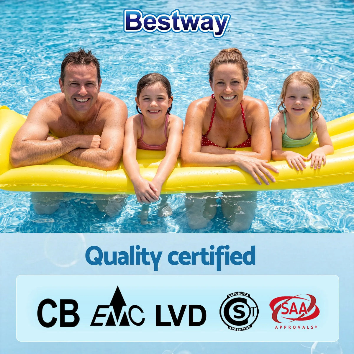 Bestway Swimming Pools 305cm x 200cm x 84cm Steel Above Ground Backyard Pool Set - Image 8