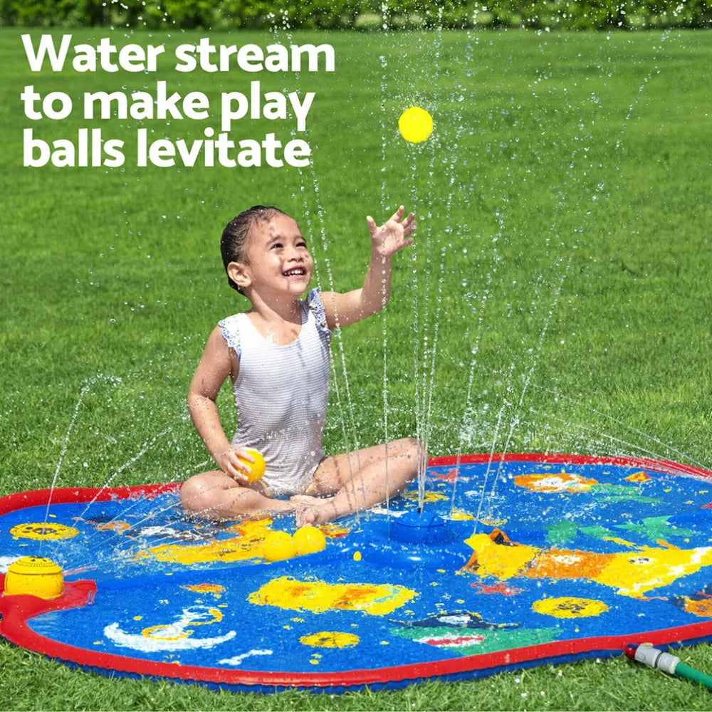 Bestway Kids Splash Pad Pool Sprinkler Spray Play Mat Water Fun Toys 170cm x140cm - Image 4
