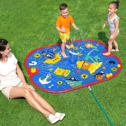 Bestway Kids Splash Pad Pool Sprinkler Spray Play Mat Water Fun Toys 170cm x140cm - Image 7
