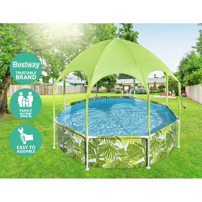 Bestway Kids Pool 244x51cm Steel Frame Swimming Play Pools Canopy 1688L - Image 4