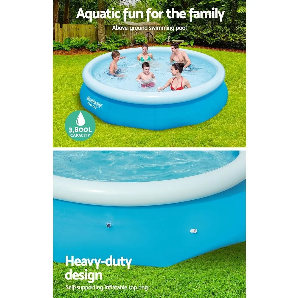 Bestway Swimming Pool 305x76cm Above Ground Round Inflatable Pools 3800L - Image 4