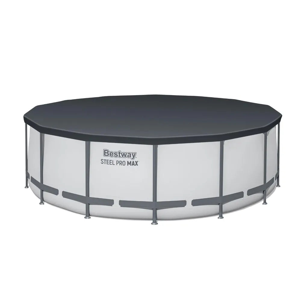 Bestway Swimming Pool 427x427x122cm Steel Frame Above Ground Pools Round Filter Pump Ladder - Image 3