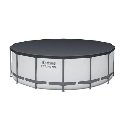 Bestway Swimming Pool 427x427x122cm Steel Frame Above Ground Pools Round Filter Pump Ladder - Image 3