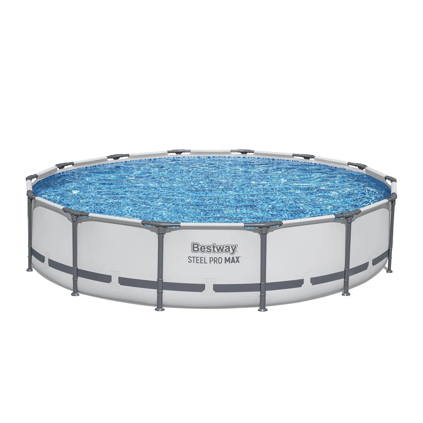 Bestway 427CM Swimming Pools Steel Above Ground Round Backyard Pool Set White - Image 4
