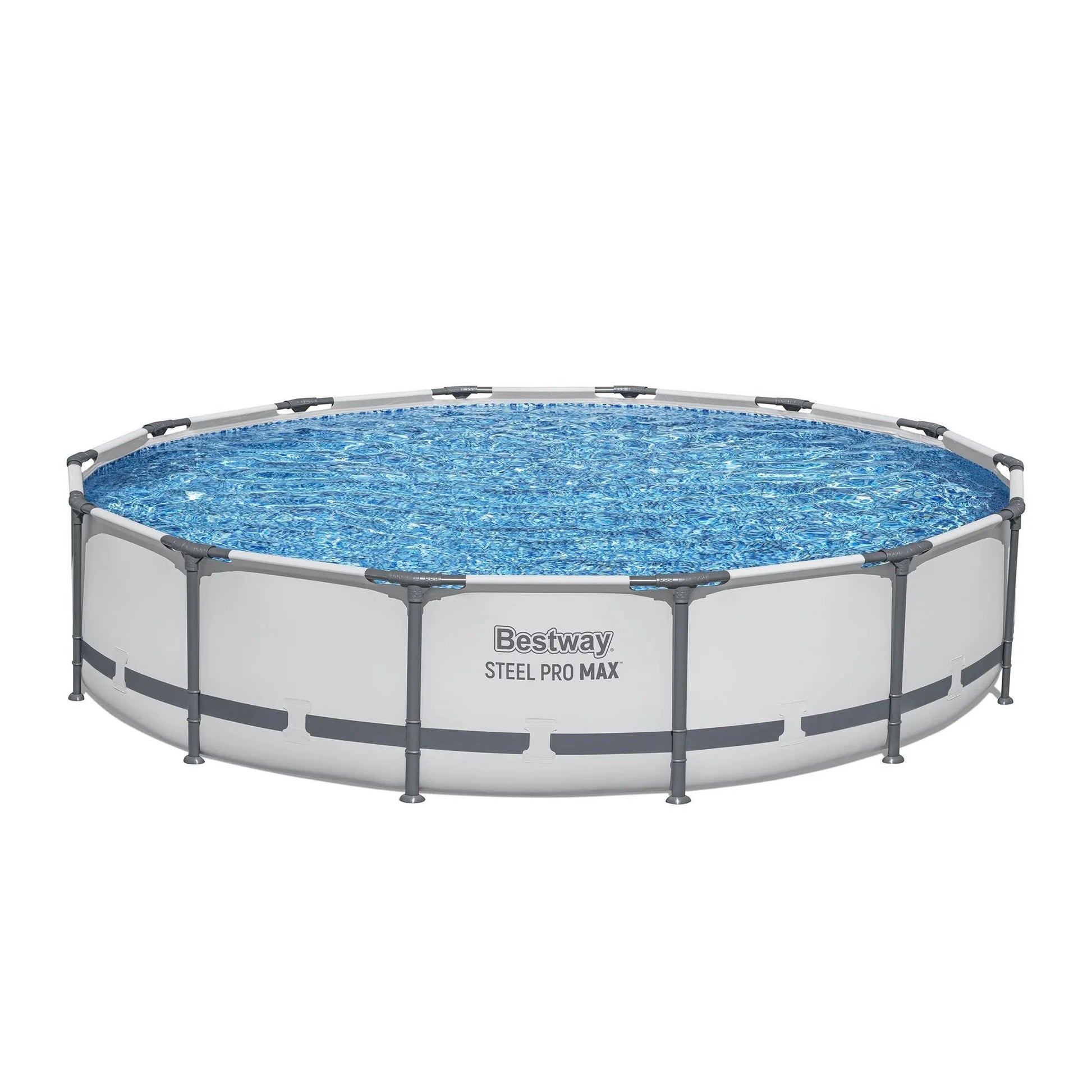 Bestway 427CM Swimming Pools Steel Above Ground Round Backyard Pool Set White - Image 4