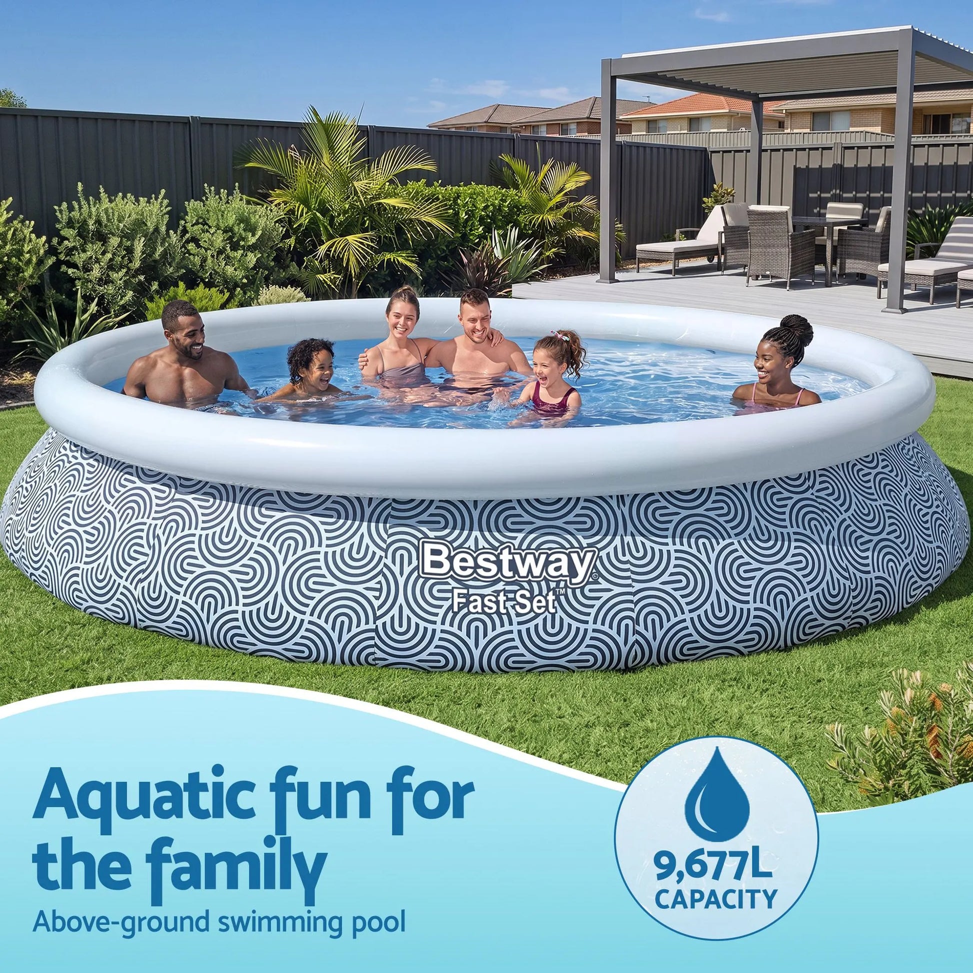 Bestway 457cm Swimming Pool Inflatable Above Ground Round Pools w/ Filter Pump - Image 5