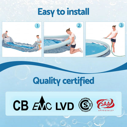 Bestway 457cm Swimming Pool Inflatable Above Ground Round Pools w/ Filter Pump - Image 8