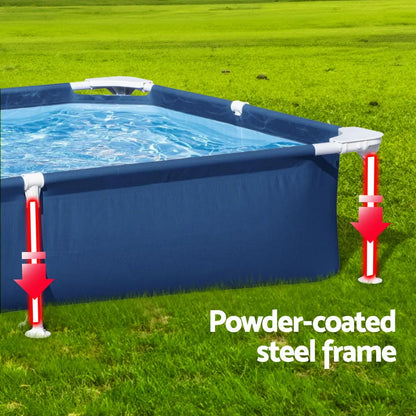 Bestway Swimming Pool 221x150x43cm Steel Frame Above Ground Pools 1200L - Image 5