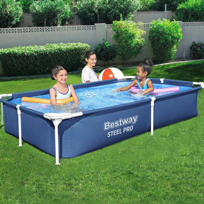 Bestway Swimming Pool 221x150x43cm Steel Frame Above Ground Pools 1200L - Image 7