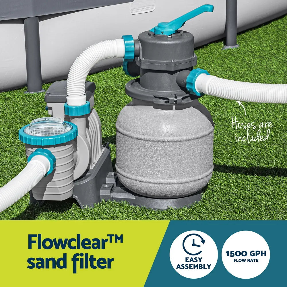 Bestway Pool Pump Sand Filter 1500GPH 5678L/H Pools Flowclear™ Filters - Image 5