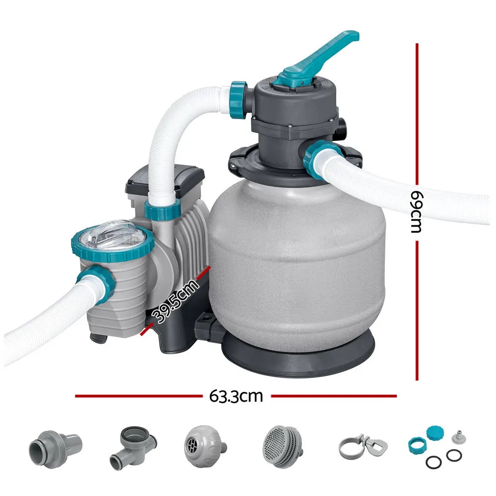 Bestway Pool Pump Sand Filter 2200GPH 8327L/H Pools Flowclear Filters - Image 3