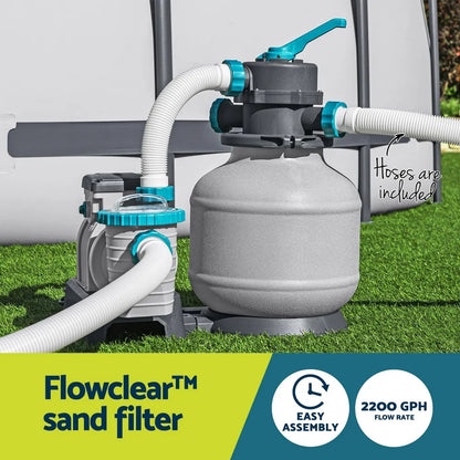 Bestway Pool Pump Sand Filter 2200GPH 8327L/H Pools Flowclear Filters - Image 5