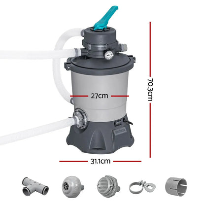 Bestway Pool Pump Sand Filter 800GPH 3028L/H Pools Flowclear Filters - Image 3