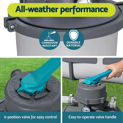 Bestway Pool Pump Sand Filter 800GPH 3028L/H Pools Flowclear Filters - Image 8