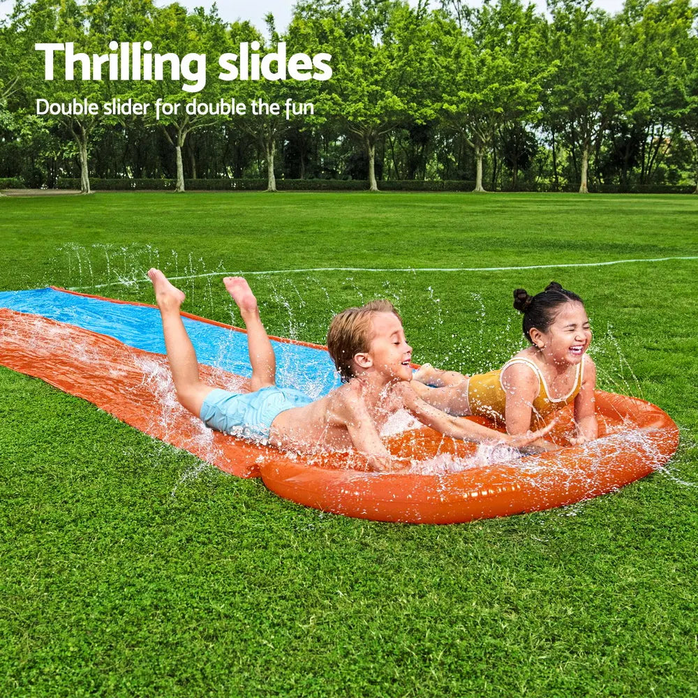 Bestway Water Slide Kids Slip 488cm Dual Slides Inflatable Splash Pad - Image 4