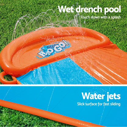 Bestway Water Slide Kids Slip 488cm Dual Slides Inflatable Splash Pad - Image 5