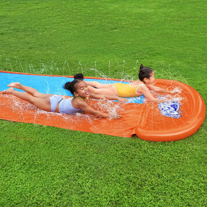Bestway Water Slide Kids Slip 488cm Dual Slides Inflatable Splash Pad - Image 7