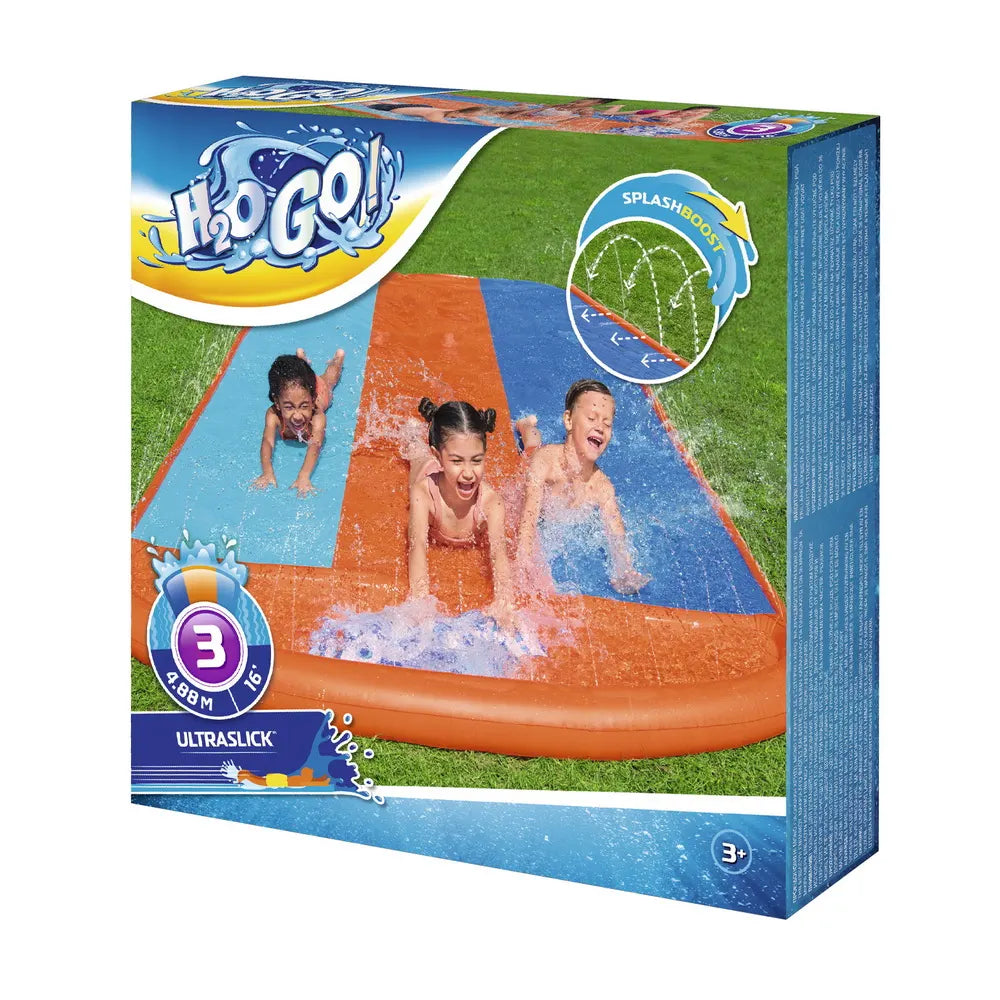 Bestway Water Slide Slip Kids 488cm Triple Slides - Image 3